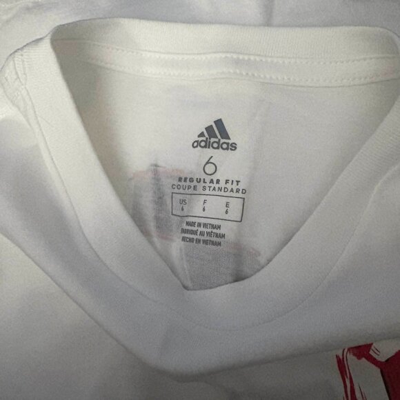 NWT - Adidas Boys “Nothing But Net” Short Sleeve Graphic T-Shirt – Sizes: 6 & 7 - Picture 6 of 8